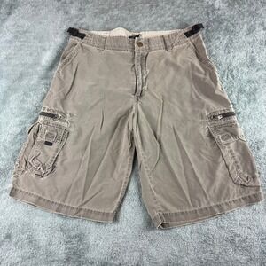 Kuhl Mens KuhlDry Cargo Shorts Gray Brown Hiking Outdoor Utility Size Large 34W